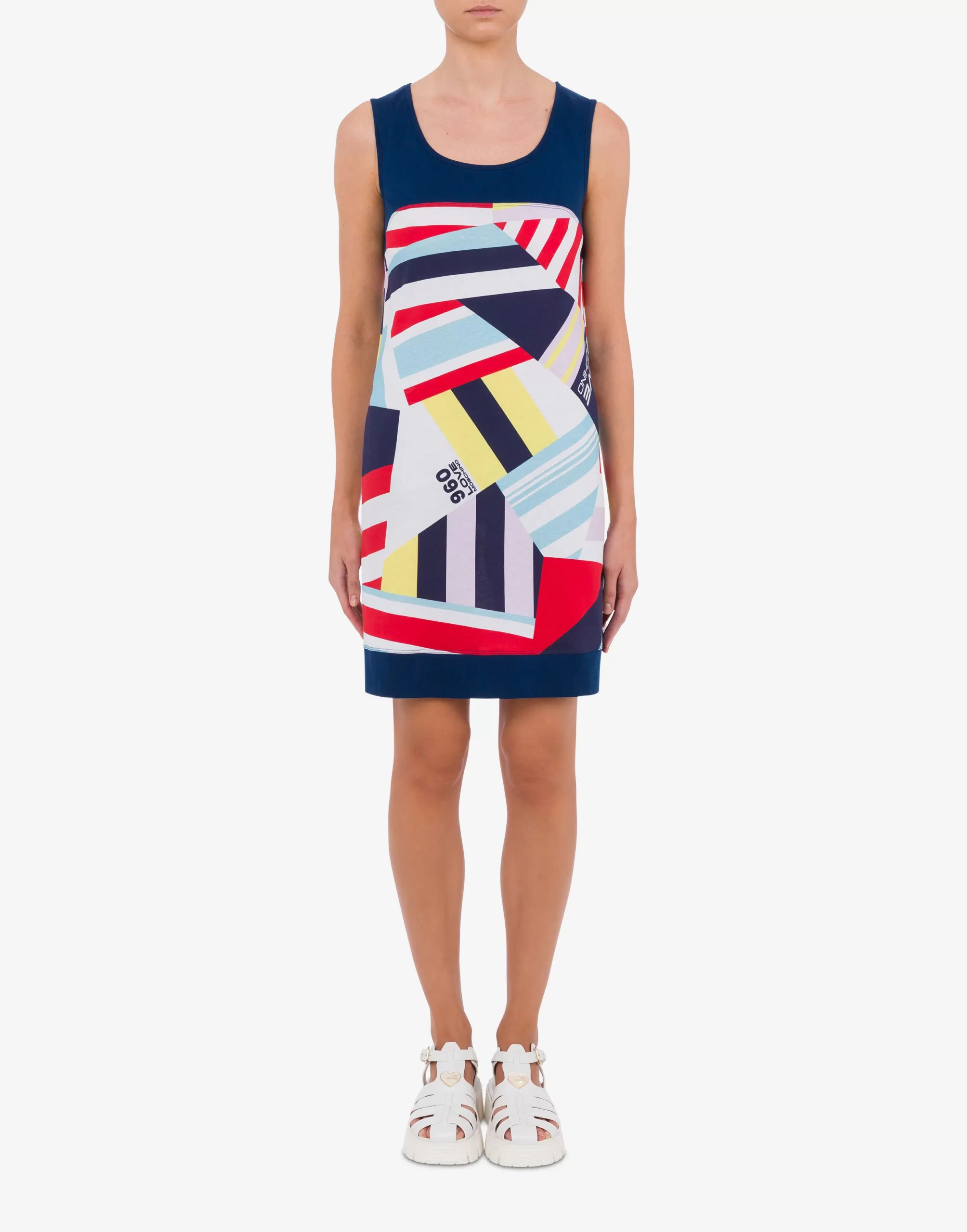 robe love moschino imprimé voile