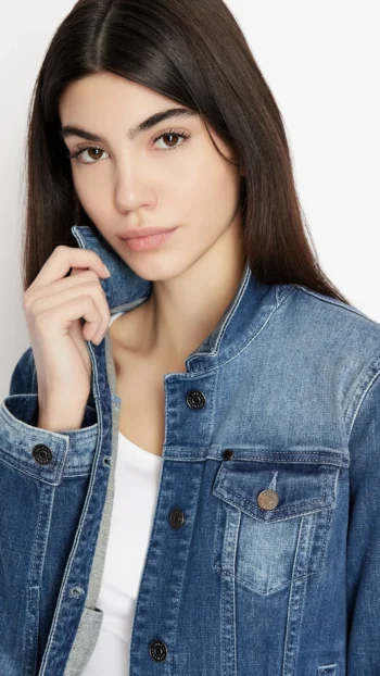 Alternative view of Blouson jeans ARMANI EXCHANGE denim