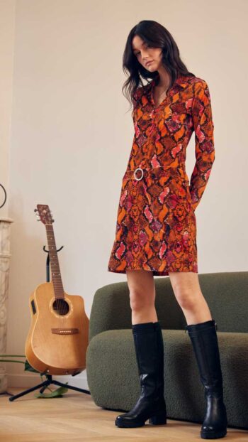 Robe NATHALIE CHAIZE velours stretch