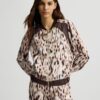 blouson LIU.JO satin imprimé animalier
