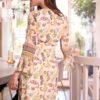robe NATHALIE CHAIZE imprimé cashmere manches 3/4