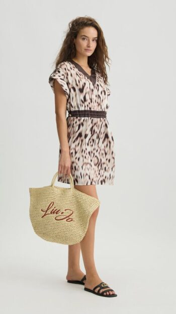 robe LIU.JO satin imprimé animalier