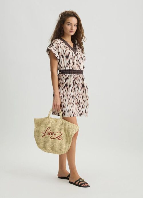 robe LIU.JO satin imprimé animalier
