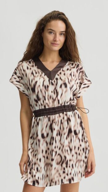 robe LIU.JO satin imprimé animalier