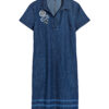 Robe ANANKE denim léger manches courtes