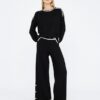pantalon LIU.JO maille N/B