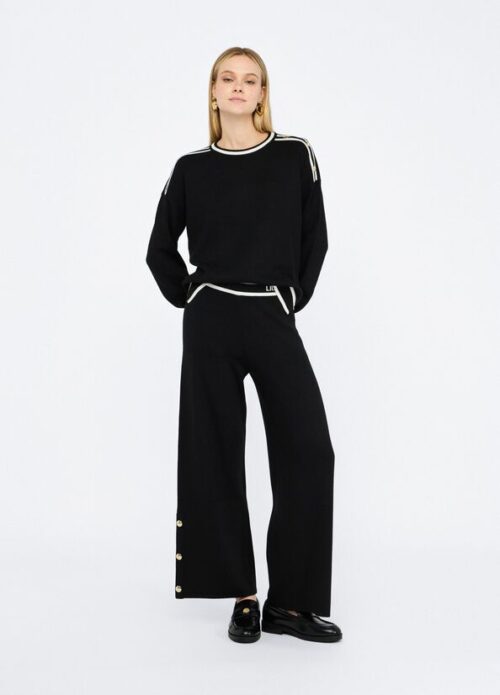 pantalon LIU.JO maille N/B