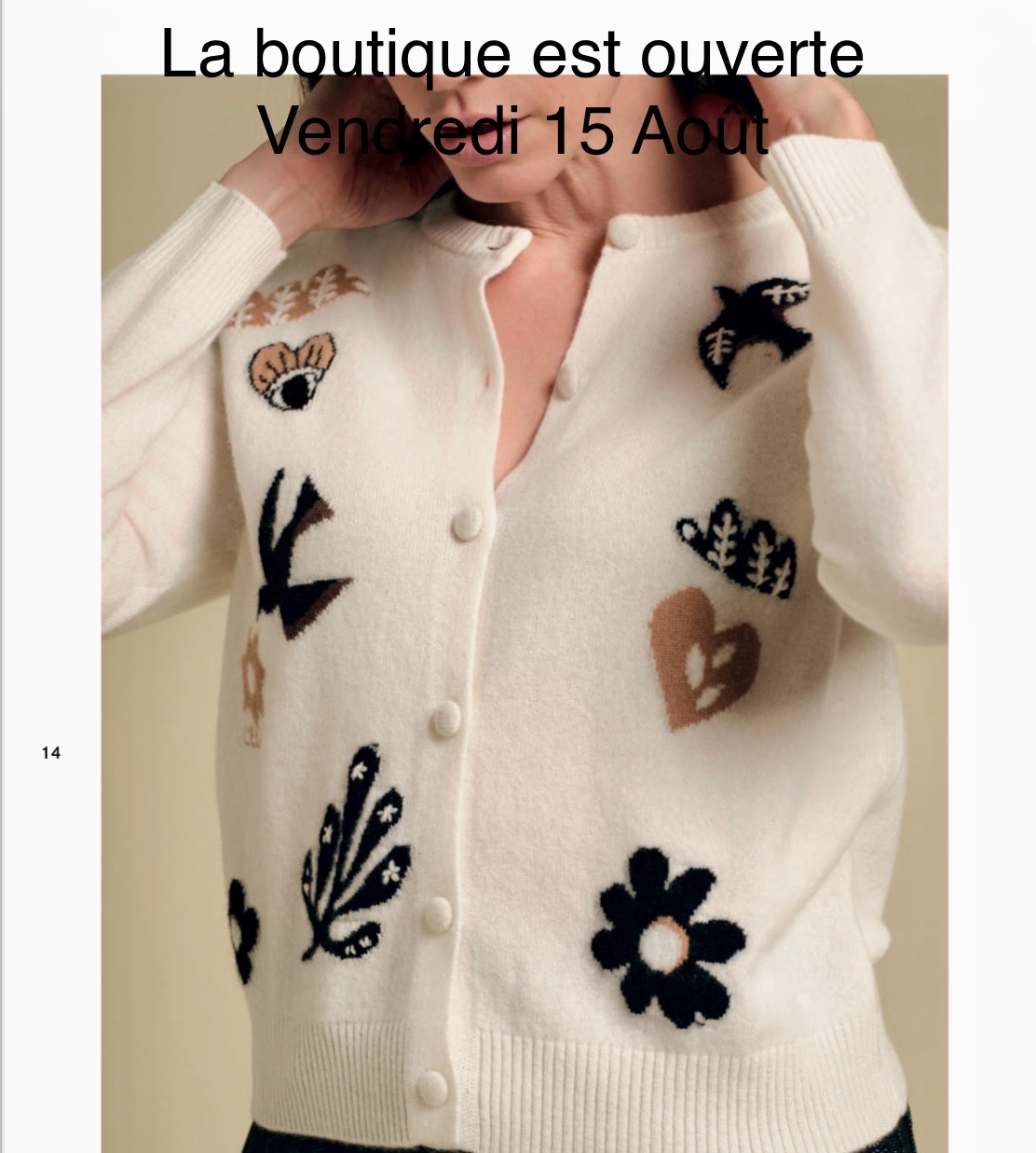 Gilet Ananke maille blanc