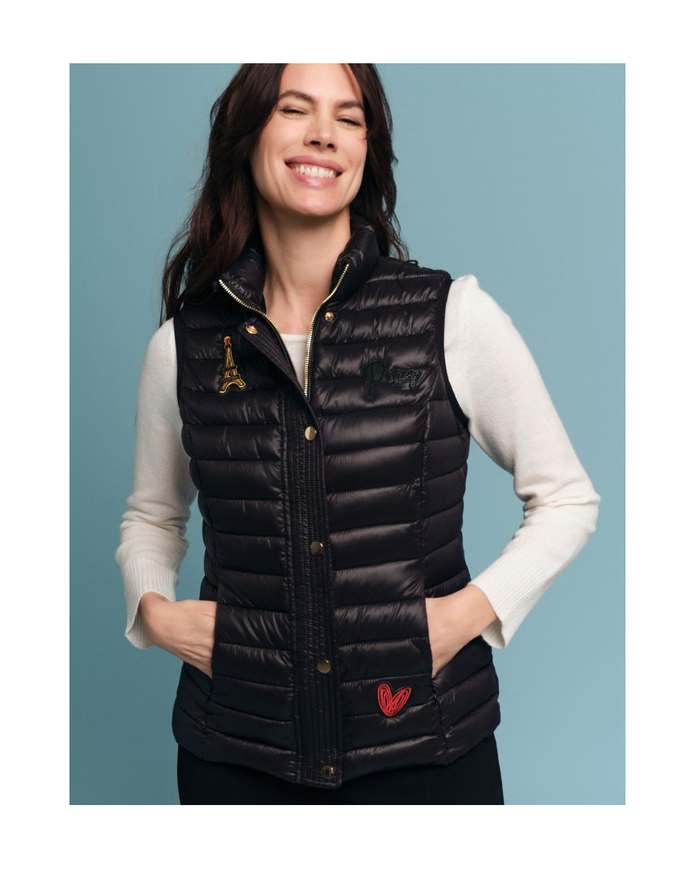 Doudoune sans manches ANANKE écussons
