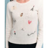 Pull ANANKE blanc écussons