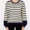 Sweat shirt LIU.JO rayé marine et blanc