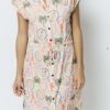 Robe Ananke imprimée manches courtes