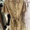 Robe FUEGO beige palmier dans le dos en broderie anglaise