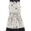 Robe FUEGO imprimé blanc et noir en coton