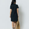 Robe Polo Ananke noire pois blancs