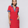 Robe Polo Rouge Ananke Col Jean