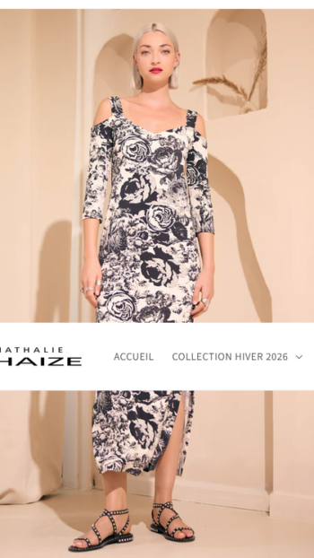 Robe longue Nathalie CHAIZE imprimée