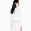 Veste jog zippée ARMANI crème , en néoprène doux