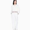 Veste jog zippée ARMANI crème , en néoprène doux