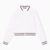 Veste jog zippée ARMANI crème , en néoprène doux