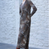 Robe longue Nathalie CHAIZE imprimée