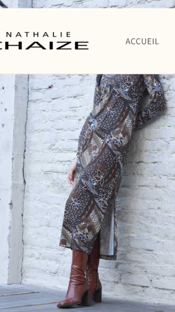 Robe longue Nathalie CHAIZE imprimée